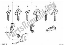 cilindro de cerradura / llave / código