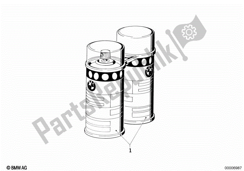 Todas las partes para Spray De Pintura Metalizada de BMW K 1200 RS 41 2001 - 2004