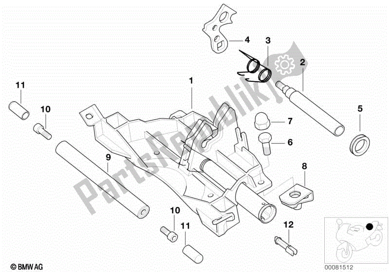 Todas las partes para Piezas De Montaje Para Banqueta de BMW K 1200 RS 41 2001 - 2004