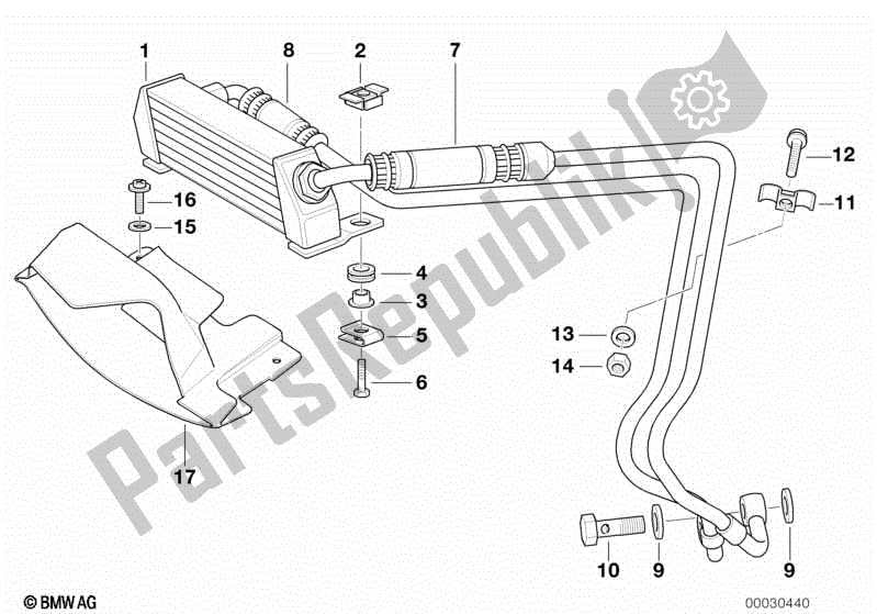 Todas las partes para Enfriador De Aceite de BMW K 1200 RS 41 2001 - 2004