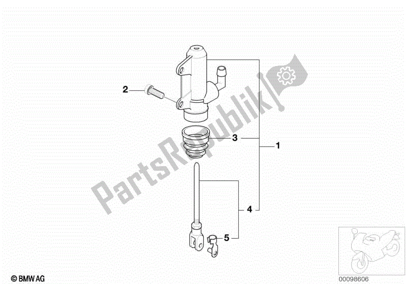 Todas las partes para Cilindro Maestro Del Freno Trasero de BMW K 1200 RS 41 2001 - 2004