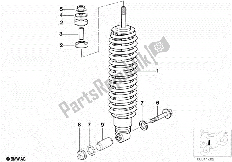 Todas las partes para Puntal De Resorte, Delantero de BMW K 1200 RS 41 2001 - 2004