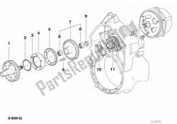 démarreur embrayage unidirectionnel / arbre de réducteur