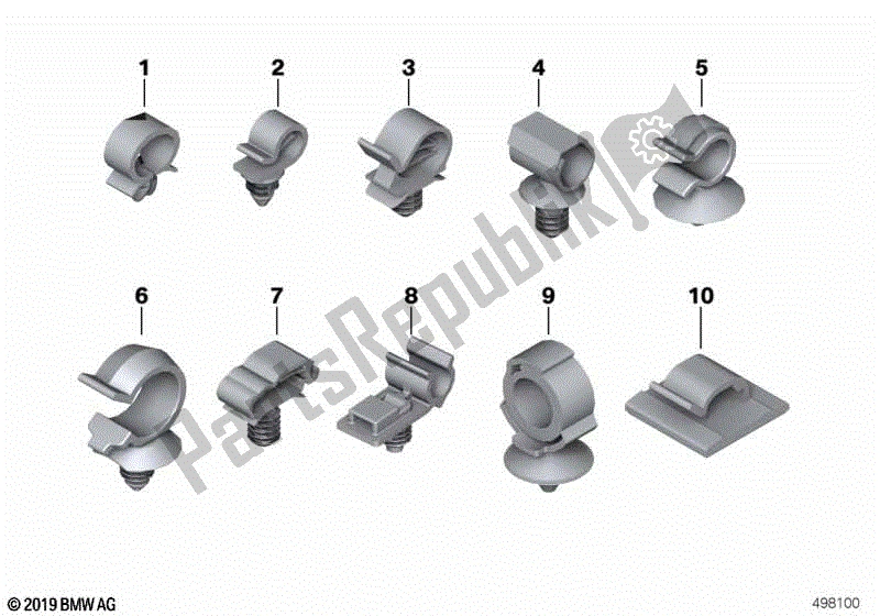 Todas las partes para Soporte De Tubo de BMW K 1200 RS 41 2001 - 2004