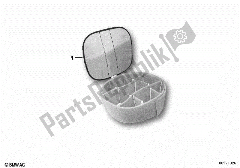 Todas las partes para Inserto Vario, Alforja Sobre Depósito de BMW K 1200 RS 41 2001 - 2004