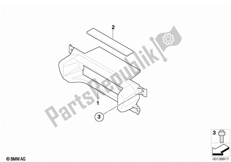 Toutes les pièces pour le Conduit D'air, Refroidisseur D'huile du BMW K 1200S 40 2004 - 2008