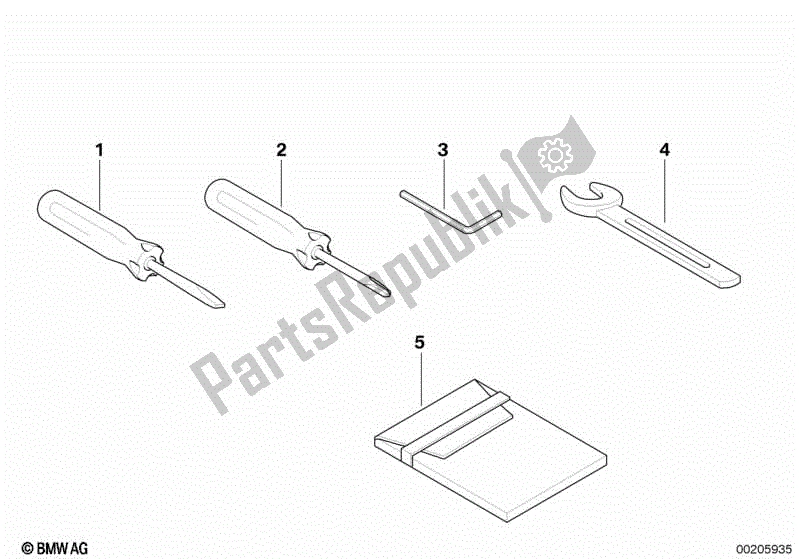 Toutes les pièces pour le Outil De Voiture du BMW K 1200S 40 2004 - 2008