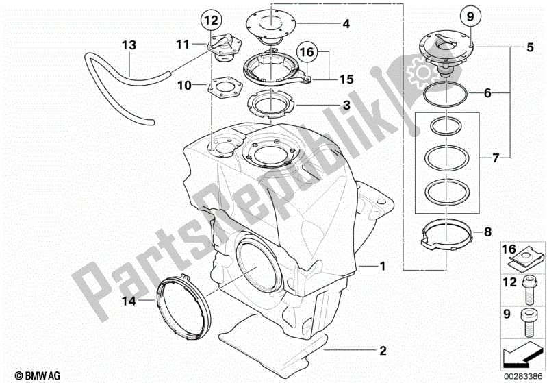 Todas las partes para Depósito De Combustible de BMW K 1200S 40 2004 - 2008