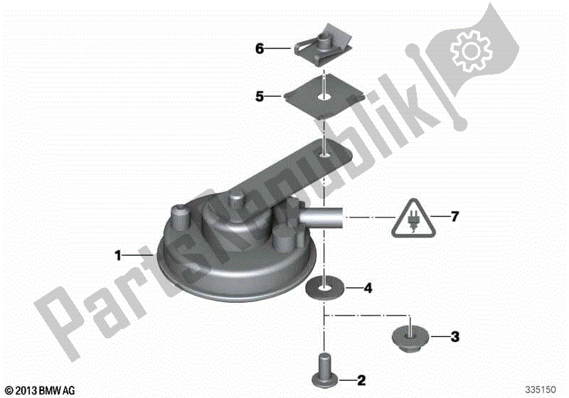 Todas las partes para Cuerno de BMW K 1200S 40 2004 - 2008