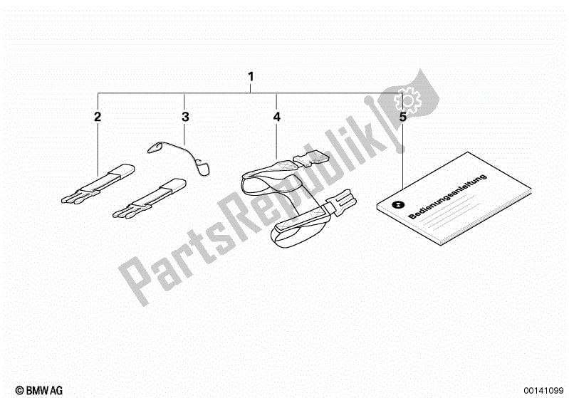 Toutes les pièces pour le Pièces De Montage Pour Sacoche De Réservoir du BMW K 1200S 40 2004 - 2008