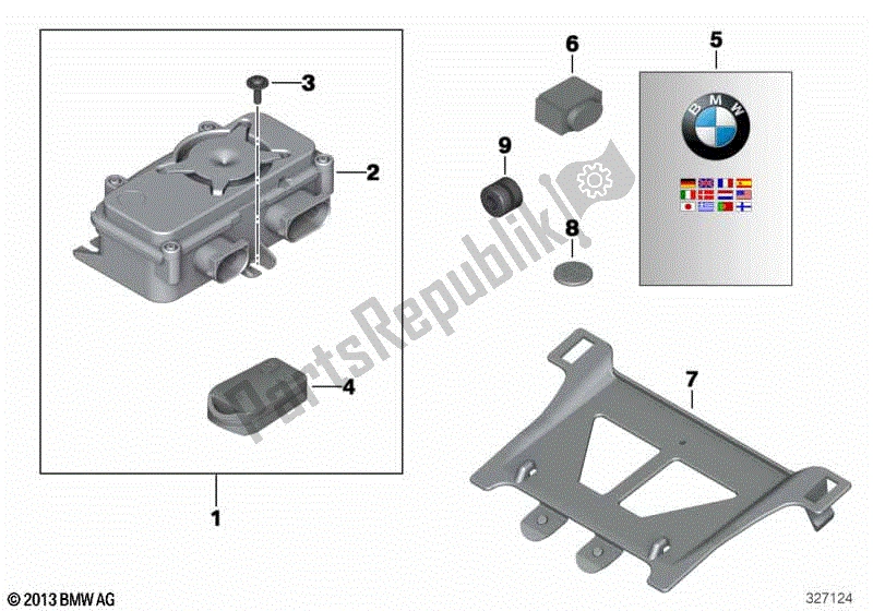 Toutes les pièces pour le Système D'alarme Antivol Retrofit du BMW K 1200S 40 2004 - 2008