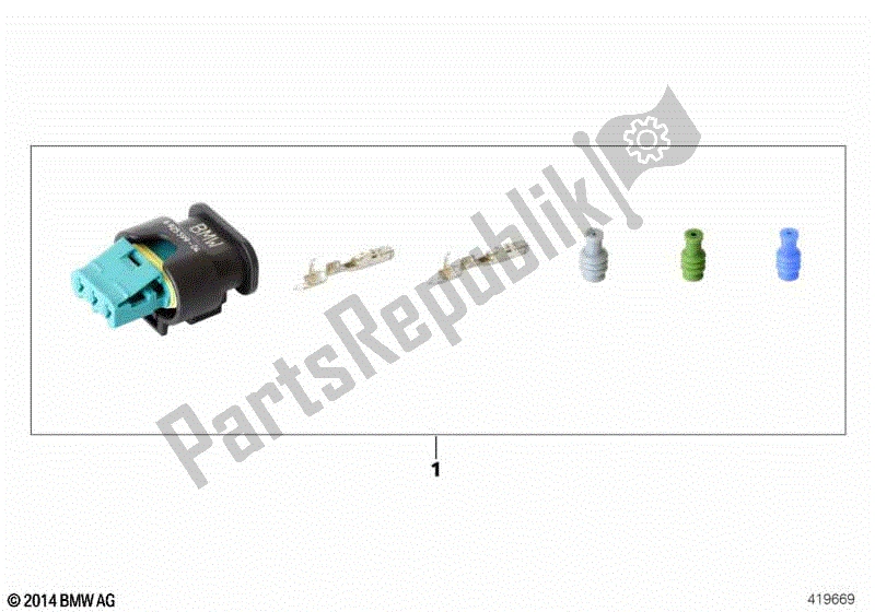 Todas las partes para Carcasa De Enchufe, Interruptor De Soporte Lateral de BMW K 1200S 40 2004 - 2008