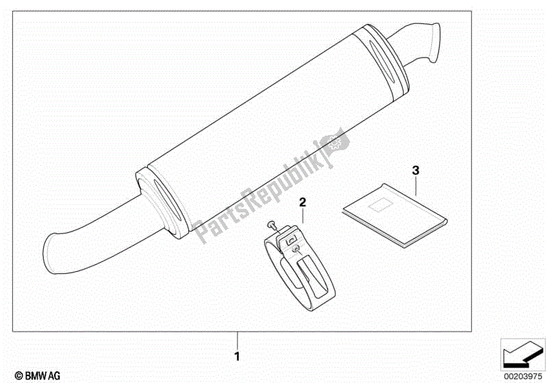Toutes les pièces pour le Silencieux De Sport du BMW K 1200S 40 2004 - 2008