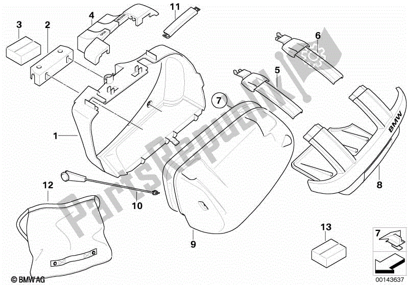 Toutes les pièces pour le Cas De Sport Pièces Uniques du BMW K 1200S 40 2004 - 2008