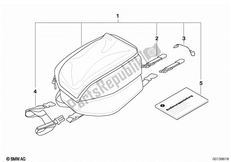 Todas las partes para Bolsa De Tirantes de BMW K 1200S 40 2004 - 2008