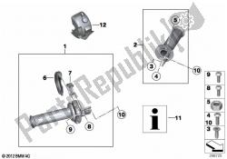 Handlebar grip, heated