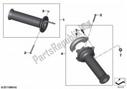 Handlebar grips unheated