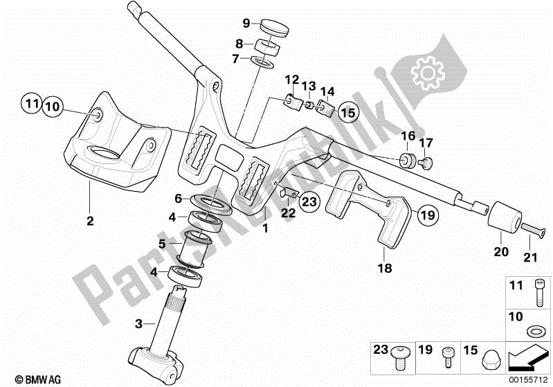 Todas las partes para Manillar de BMW K 1300 GT 44 2008 - 2010