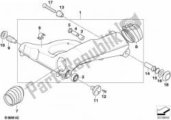 Rear wheel swinging arm