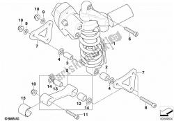 Spring strut ESA, rear