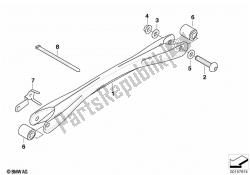 Tension struts with mounting