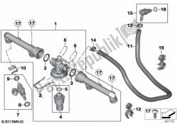 válvulas / tuberías del sistema de inyección de combustible