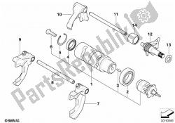 6-speed transmission shift components