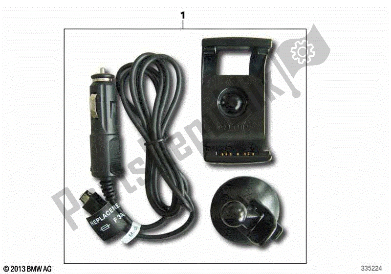 Todas las partes para Kit De Instalación De Coche Navigator Adventure de BMW K 1300R 43 2008 - 2012