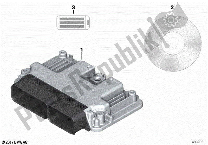 Todas las partes para Unidad De Control de BMW K 1300R 43 2008 - 2012