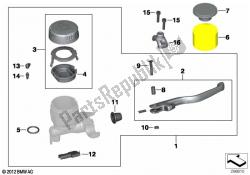 Handbrake assembly handlebar clamp M5