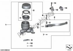 Handbrake assembly handlebar clamp M6