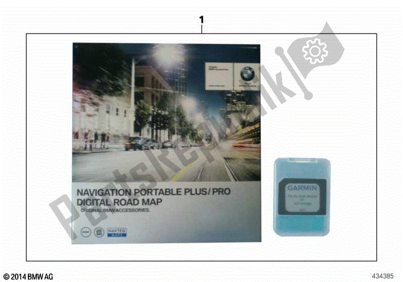 Alle onderdelen voor de Sd Navigatie Wegenkaart van de BMW K 1300R 43 2008 - 2012