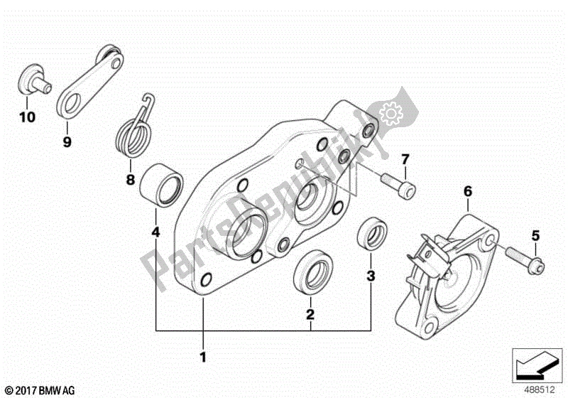 Todas las partes para Cubierta De La Caja De Control De Cambios de BMW K 1300R 43 2008 - 2012