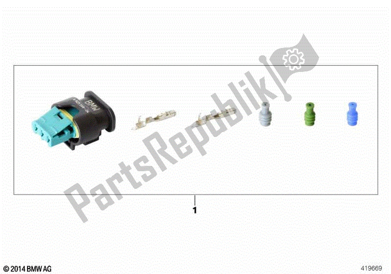 All parts for the Socket Housing, Side Support Switch of the BMW K 1300R 43 2008 - 2012