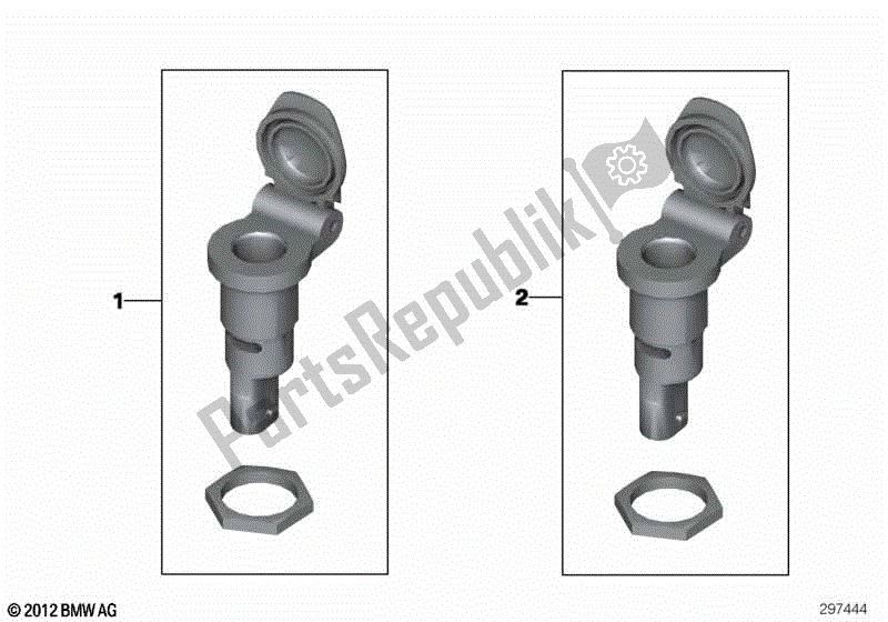 Alle onderdelen voor de Stopcontacten van de BMW K 1300R 43 2008 - 2012