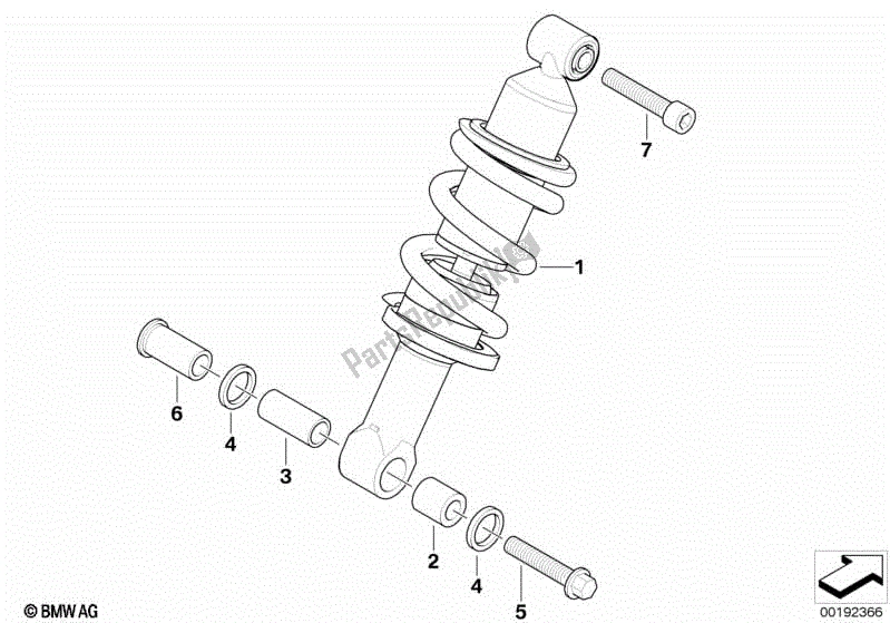 Todas las partes para Puntal De Resorte, Delantero de BMW K 1300R 43 2008 - 2012