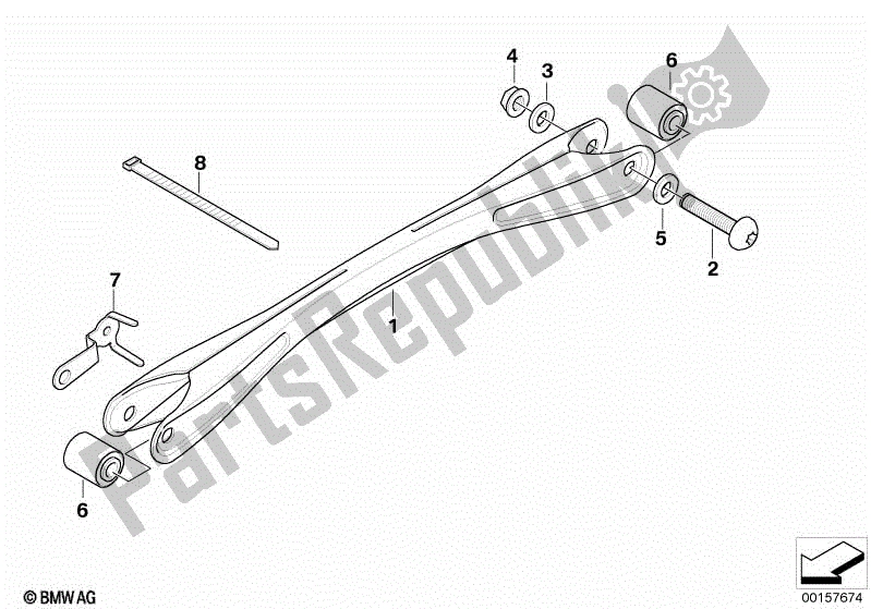 Todas las partes para Puntales De Tensión Con Montaje de BMW K 1300R 43 2008 - 2012