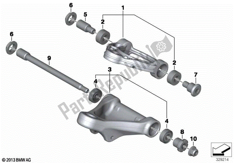 Todas las partes para Brazo De Remolque de BMW K 1300R 43 2008 - 2012