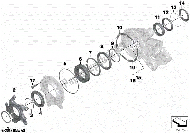 Todas las partes para Cojinete Para Corona de BMW K 1300S 40 2009 - 2016