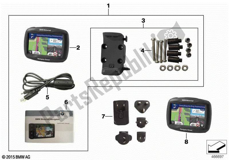 Todas las partes para Bmw Motorrad Navigator Street de BMW K 1300S 40 2009 - 2016