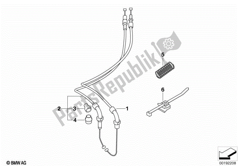 Todas las partes para Cables Bowden de BMW K 1300S 40 2009 - 2016