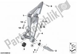 Footpeg plate/Rear footpeg