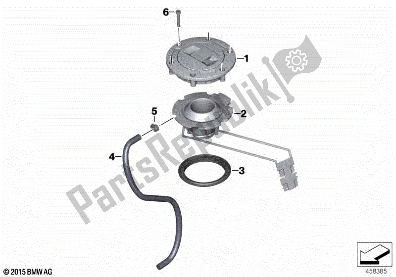 Todas las partes para Tapón Del Depósito De Combustible de BMW K 1300S 40 2009 - 2016