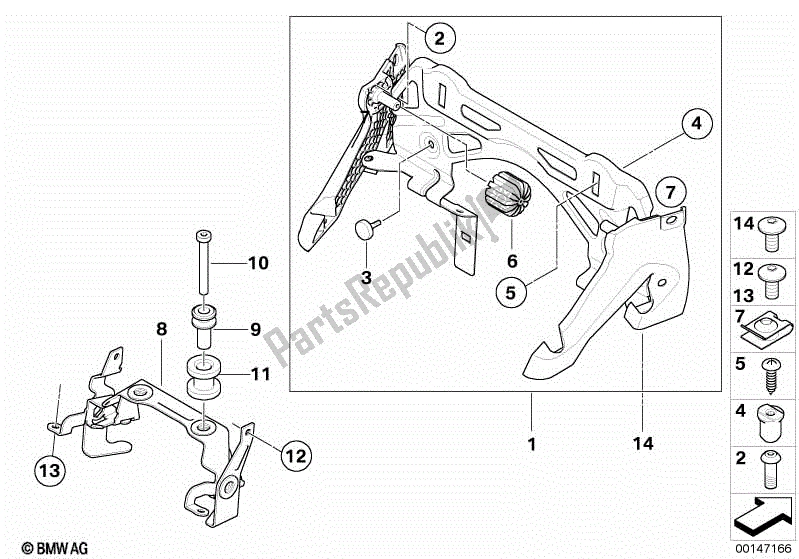 Todas las partes para Montaje Del Tanque De Combustible de BMW K 1300S 40 2009 - 2016