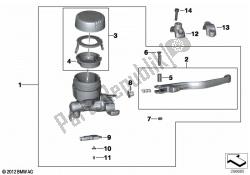 conjunto do travão de mão braçadeira do guiador m6