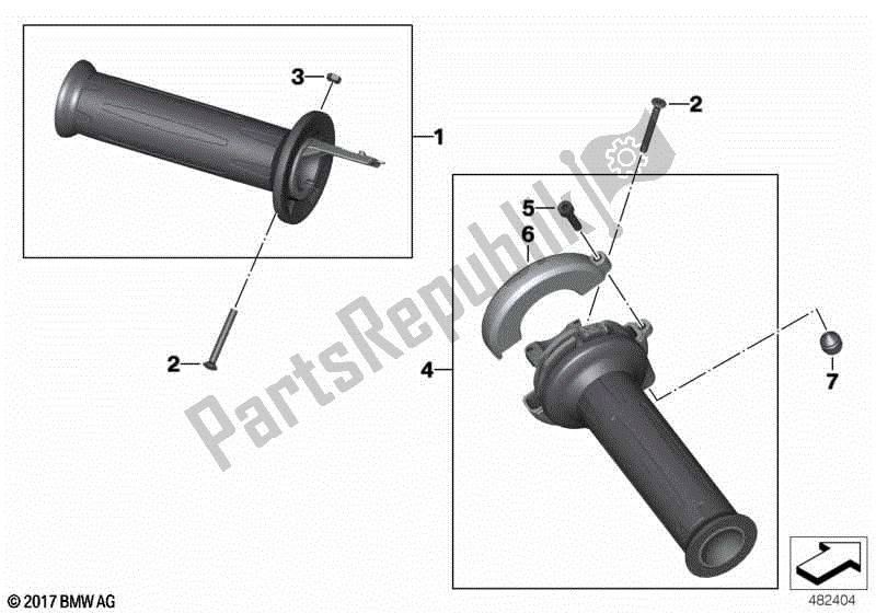 Todas las partes para Empuñadura De Manillar, Calefactable de BMW K 1300S 40 2009 - 2016