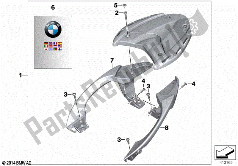 Todas las partes para Rejilla De Equipaje de BMW K 1300S 40 2009 - 2016