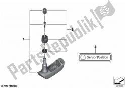 RDC sensor for rear wheel