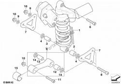 Spring strut ESA, rear