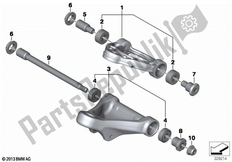 Todas las partes para Brazo De Remolque de BMW K 1300S 40 2009 - 2016